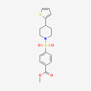 Methyl 4-((4-(thiophen-2-yl)piperidin-1-yl)sulfonyl)benzoate