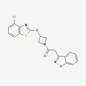 2-(Benzo[d]isoxazol-3-yl)-1-(3-((4-chlorobenzo[d]thiazol-2-yl)oxy)azetidin-1-yl)ethanone