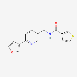 N-((6-(furan-3-yl)pyridin-3-yl)methyl)thiophene-3-carboxamide