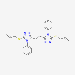 1,2-bis(5-(allylthio)-4-phenyl-4H-1,2,4-triazol-3-yl)ethane