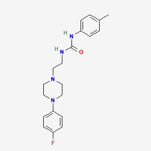 molecular formula C20H25FN4O B2953440 1-(2-(4-(4-Fluorophenyl)piperazin-1-yl)ethyl)-3-(p-tolyl)urea CAS No. 1207032-44-7