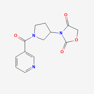 3-(1-Nicotinoylpyrrolidin-3-yl)oxazolidine-2,4-dione