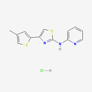 4-(4-methylthiophen-2-yl)-N-(pyridin-2-yl)thiazol-2-amine hydrochloride