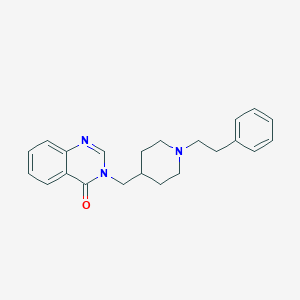 molecular formula C22H25N3O B2953479 3-[[1-(2-Phenylethyl)piperidin-4-yl]methyl]quinazolin-4-one CAS No. 2380184-08-5
