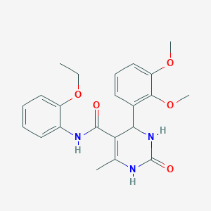 molecular formula C22H25N3O5 B295348 4-(2,3-dimethoxyphenyl)-N-(2-ethoxyphenyl)-6-methyl-2-oxo-1,2,3,4-tetrahydropyrimidine-5-carboxamide 