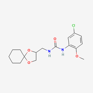 1-(1,4-Dioxaspiro[4.5]decan-2-ylmethyl)-3-(5-chloro-2-methoxyphenyl)urea