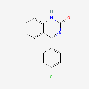 molecular formula C14H9ClN2O B2953498 4-(4-氯苯基)喹唑啉-2-醇 CAS No. 313405-41-3