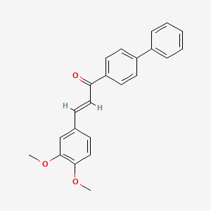 (E)-3-(3,4-dimethoxyphenyl)-1-(4-phenylphenyl)prop-2-en-1-one