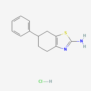 molecular formula C13H15ClN2S B2953535 6-Phenyl-4,5,6,7-tetrahydro-benzothiazol-2-ylamine hydrochloride CAS No. 676348-28-0