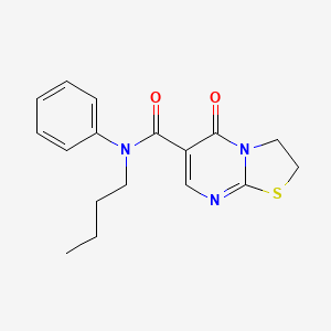 N-butyl-5-oxo-N-phenyl-3,5-dihydro-2H-thiazolo[3,2-a]pyrimidine-6-carboxamide