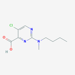 molecular formula C10H14ClN3O2 B2953543 2-[Butyl(methyl)amino]-5-chloropyrimidine-4-carboxylic acid CAS No. 329268-85-1