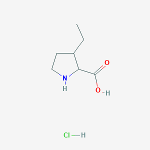 3-ETHYLPYRROLIDINE-2-CARBOXYLIC ACID HYDROCHLORIDE, Mixture of diastereomers