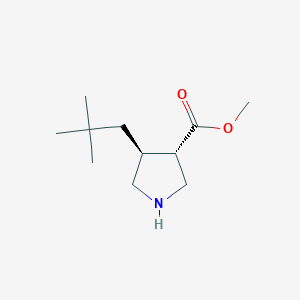 Methyl (3S,4S)-4-(2,2-dimethylpropyl)pyrrolidine-3-carboxylate
