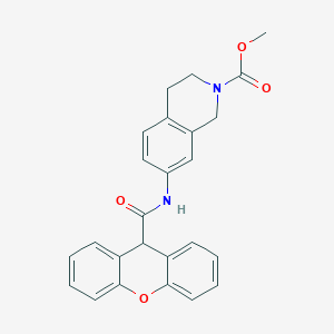 molecular formula C25H22N2O4 B2953558 methyl 7-(9H-xanthene-9-carboxamido)-3,4-dihydroisoquinoline-2(1H)-carboxylate CAS No. 1448035-01-5