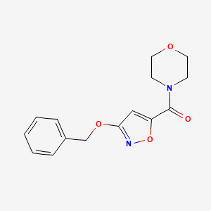 molecular formula C15H16N2O4 B2953561 (3-(Benzyloxy)isoxazol-5-yl)(morpholino)methanone CAS No. 1428378-66-8