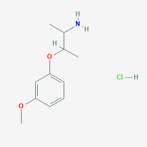 3-(3-Methoxyphenoxy)butan-2-amine;hydrochloride