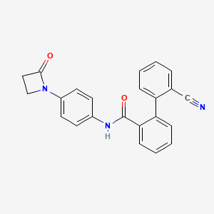 2'-cyano-N-[4-(2-oxoazetidin-1-yl)phenyl]-[1,1'-biphenyl]-2-carboxamide