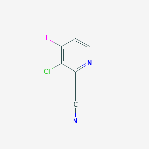2-(3-Chloro-4-iodopyridin-2-yl)-2-methylpropanenitrile