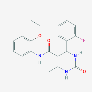 molecular formula C20H20FN3O3 B295358 N-(2-ethoxyphenyl)-4-(2-fluorophenyl)-6-methyl-2-oxo-1,2,3,4-tetrahydropyrimidine-5-carboxamide 