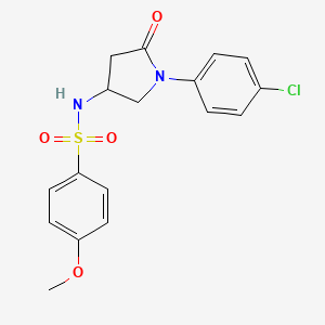 N-(1-(4-chlorophenyl)-5-oxopyrrolidin-3-yl)-4-methoxybenzenesulfonamide