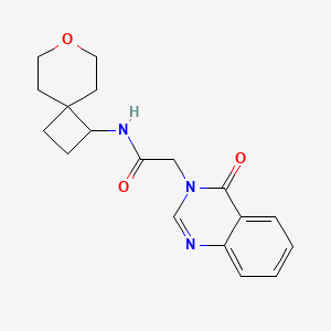 2-(4-oxoquinazolin-3(4H)-yl)-N-(7-oxaspiro[3.5]nonan-1-yl)acetamide