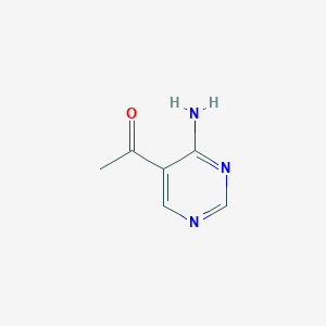 molecular formula C6H7N3O B2953615 1-(4-Aminopyrimidin-5-yl)ethanone CAS No. 1211538-70-3