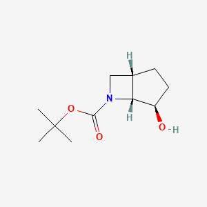 molecular formula C11H19NO3 B2953617 exo-4-Hydroxy-6-aza-bicyclo[3.2.0]heptane-6-carboxylic acid tert-butyl ester CAS No. 1523530-69-9