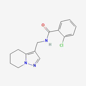 2-chloro-N-((4,5,6,7-tetrahydropyrazolo[1,5-a]pyridin-3-yl)methyl)benzamide