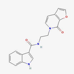 N-(2-(7-oxofuro[2,3-c]pyridin-6(7H)-yl)ethyl)-1H-indole-3-carboxamide