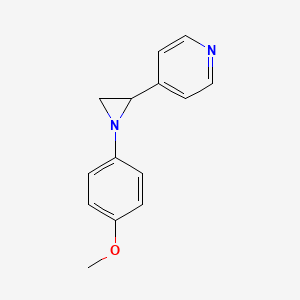 4-[1-(4-Methoxyphenyl)-2-aziranyl]pyridine