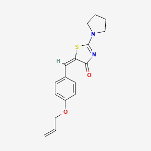 (E)-5-(4-(allyloxy)benzylidene)-2-(pyrrolidin-1-yl)thiazol-4(5H)-one