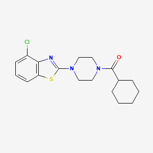 (4-(4-Chlorobenzo[d]thiazol-2-yl)piperazin-1-yl)(cyclohexyl)methanone