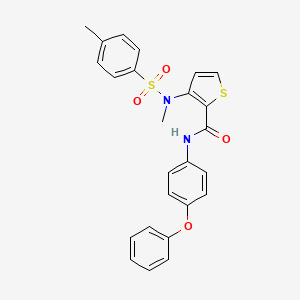 3-{methyl[(4-methylphenyl)sulfonyl]amino}-N-(4-phenoxyphenyl)thiophene-2-carboxamide