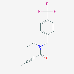 N-Ethyl-N-[[4-(trifluoromethyl)phenyl]methyl]but-2-ynamide