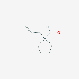 molecular formula C9H14O B2953656 1-(Prop-2-en-1-yl)cyclopentane-1-carbaldehyde CAS No. 92207-70-0