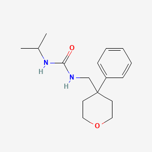 1-isopropyl-3-((4-phenyltetrahydro-2H-pyran-4-yl)methyl)urea