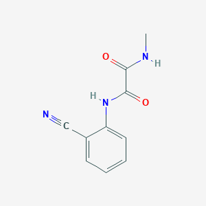 molecular formula C10H9N3O2 B2953666 N'-(2-cyanophenyl)-N-methyloxamide CAS No. 898355-98-1