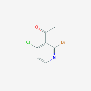 molecular formula C7H5BrClNO B2953668 1-(2-Bromo-4-chloropyridin-3-yl)ethanone CAS No. 1956319-11-1