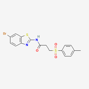 N-(6-bromobenzo[d]thiazol-2-yl)-3-tosylpropanamide