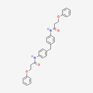 3-phenoxy-N-[4-[[4-(3-phenoxypropanoylamino)phenyl]methyl]phenyl]propanamide