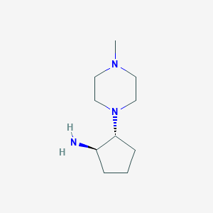molecular formula C10H21N3 B2953691 2-(4-甲基-1-哌嗪基)环戊胺 CAS No. 1821811-11-3