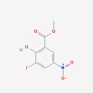 molecular formula C8H6INO5 B2953692 2-羟基-3-碘-5-硝基苯甲酸甲酯 CAS No. 1644464-87-8