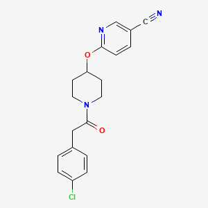 6-((1-(2-(4-Chlorophenyl)acetyl)piperidin-4-yl)oxy)nicotinonitrile