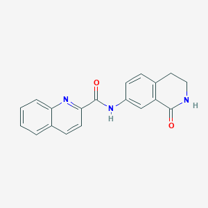 N-(1-oxo-1,2,3,4-tetrahydroisoquinolin-7-yl)quinoline-2-carboxamide