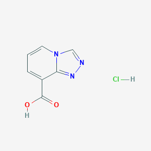 molecular formula C7H6ClN3O2 B2953704 [1,2,4]Triazolo[4,3-a]pyridine-8-carboxylic acid hydrochloride CAS No. 2228678-32-6