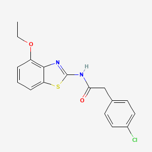 2-(4-chlorophenyl)-N-(4-ethoxybenzo[d]thiazol-2-yl)acetamide