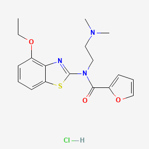 N-(2-(dimethylamino)ethyl)-N-(4-ethoxybenzo[d]thiazol-2-yl)furan-2-carboxamide hydrochloride