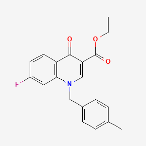 Ethyl 7-fluoro-1-(4-methylbenzyl)-4-oxo-1,4-dihydro-3-quinolinecarboxylate