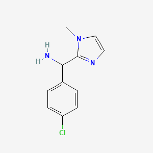 (4-chlorophenyl)(1-methyl-1H-imidazol-2-yl)methanamine