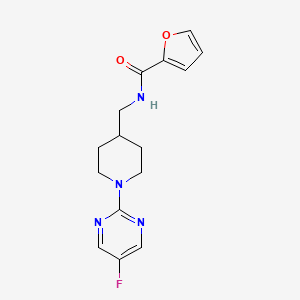 N-((1-(5-fluoropyrimidin-2-yl)piperidin-4-yl)methyl)furan-2-carboxamide